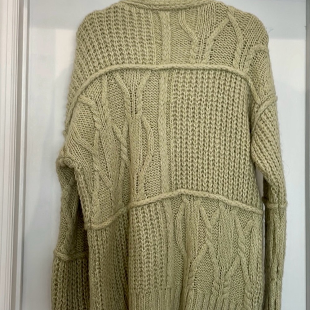 Zara Rhinestone Button Patchwork Cardigan - image 6